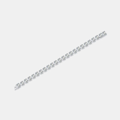 24 Carat Moissanite 925 Sterling Silver Heart Bracelet - Flyclothing LLC