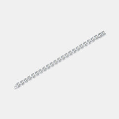 24 Carat Moissanite 925 Sterling Silver Heart Bracelet - Flyclothing LLC