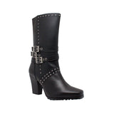 RideTecs Women's 12" Heeled Buckle Boot Black - Flyclothing LLC