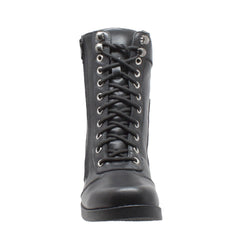 RideTecs Women's 8" Zipper Biker Boot Black - Flyclothing LLC