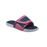 Shaboom Womens Memory Foam Comfort Sandal Navy-Pink - Flyclothing LLC