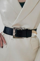 Zinc Alloy Buckle PU Leather Belt - Flyclothing LLC