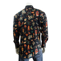 Rockmount Clothing Men's Vintage Burning Love Print Western Shirt - Rockmount Clothing