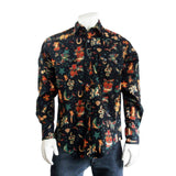 Rockmount Clothing Men's Vintage Burning Love Print Western Shirt - Rockmount Clothing