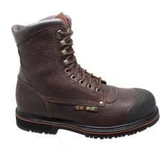 AdTec Men's 8" Steel Toe Work Boot Dark Brown - Flyclothing LLC