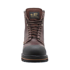 AdTec Men's 8" Steel Toe Work Boot Dark Brown - Flyclothing LLC