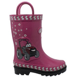 Case IH Children's 3D Fern Farmall Rubber Boot Pink - Flyclothing LLC