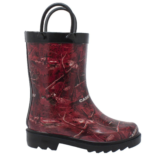 Case IH Toddler's Camo Rubber Boot Red - Flyclothing LLC