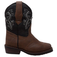 Case IH Toddler's Western Light Up Boot Brown/Black - Flyclothing LLC