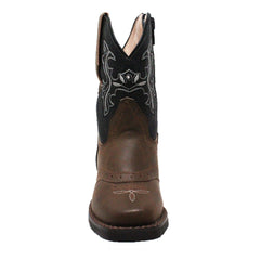 Case IH Toddler's Western Light Up Boot Brown/Black - Flyclothing LLC