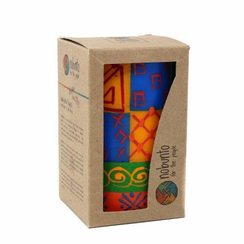 Single Boxed Hand-Painted Pillar Candle - Shahida Design - Nobunto - Flyclothing LLC