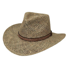 Black Creek Natural Seagrass Straw 3 1/4 Brim Hat - Flyclothing LLC