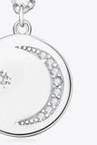 Moissanite Round Pendant Necklace - Flyclothing LLC