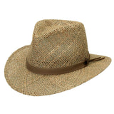 Black Creek Natural Seagrass Straw 2 1/2 inch Brim Hat - Flyclothing LLC