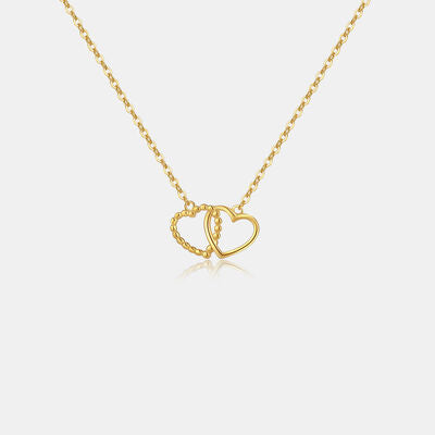 Heart Shape Spring Ring Closure Necklace - Flyclothing LLC