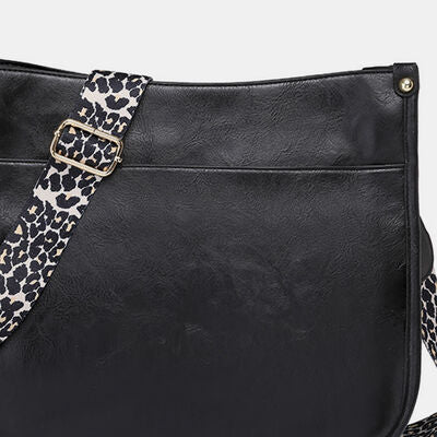 PU Leather Leopard Shoulder Bag - Flyclothing LLC