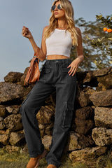 Loose Fit Long Jeans with Pockets - Flyclothing LLC