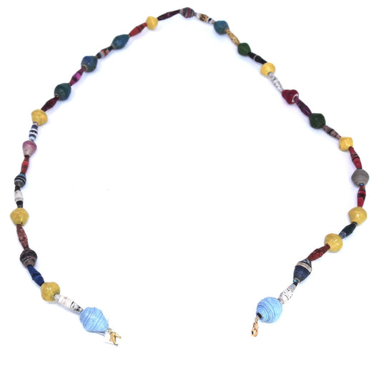 Face Mask/Eyeglass Paper Bead Chain, Colorful Mixed Shapes - Flyclothing LLC