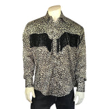 Rockmount Clothing Men's Rock Star Leopard Fringe Western Shirt