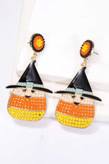 Witch's Hat Shape Synthetic Pearl Dangle Earrings - Flyclothing LLC