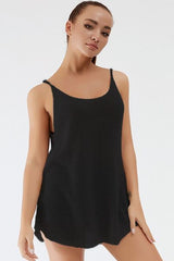 Scoop Neck Spaghetti Strap Knit Cami - Flyclothing LLC