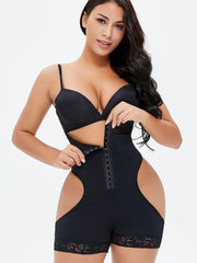 Full Size Hook-and-Eye Under-Bust Shaping Bodysuit - Flyclothing LLC