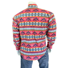 Rockmount Clothing Men's T-BIRD & Native Pattern Print Western Shirt - Flyclothing LLC