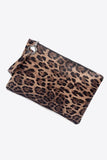 Leopard PU Leather Clutch - Trendsi