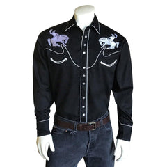 Rockmount Ranch Wear Mens Vintage Bronc Western Shirt - Rockmount Clothing