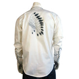 Rockmount Clothing Mens Vintage Gabardine Warbonnet Bolero Western Shirt - Rockmount Clothing