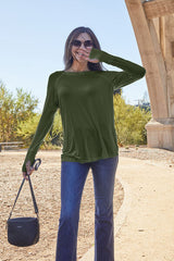 Basic Bae Full Size Round Neck Long Sleeve T-Shirt - Flyclothing LLC