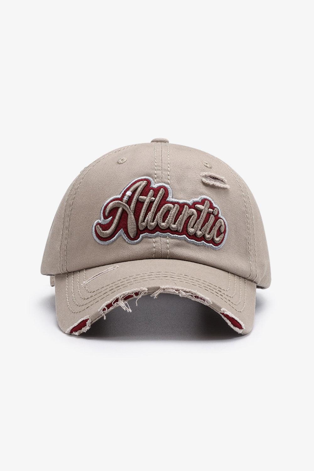 ATLANTIC Graphic Distressed Baseball Cap - Flyclothing LLC