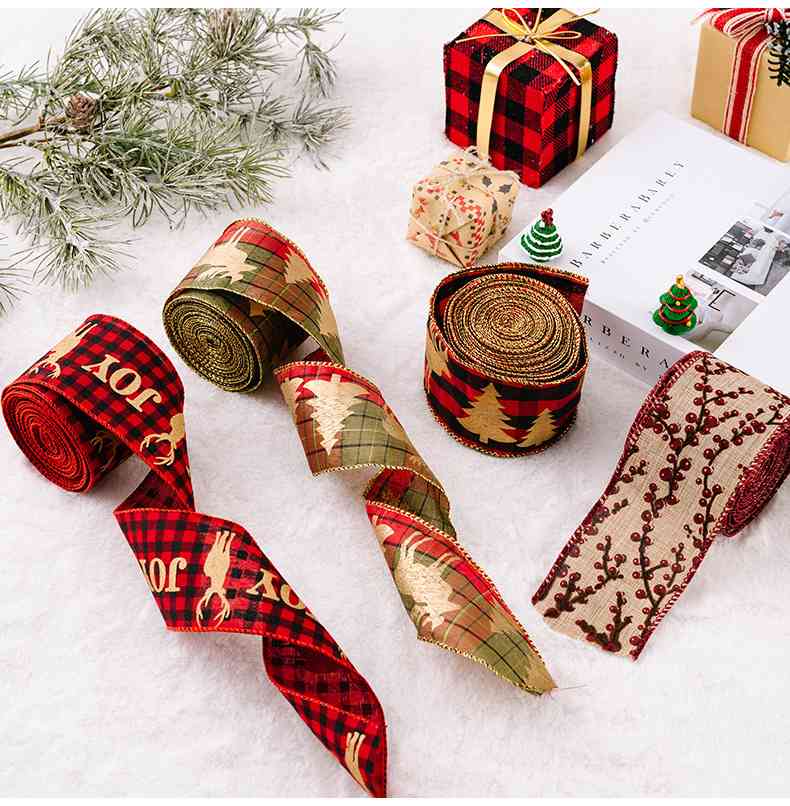 Christmas Polyester Ribbon - Flyclothing LLC