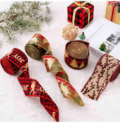 Christmas Polyester Ribbon - Trendsi