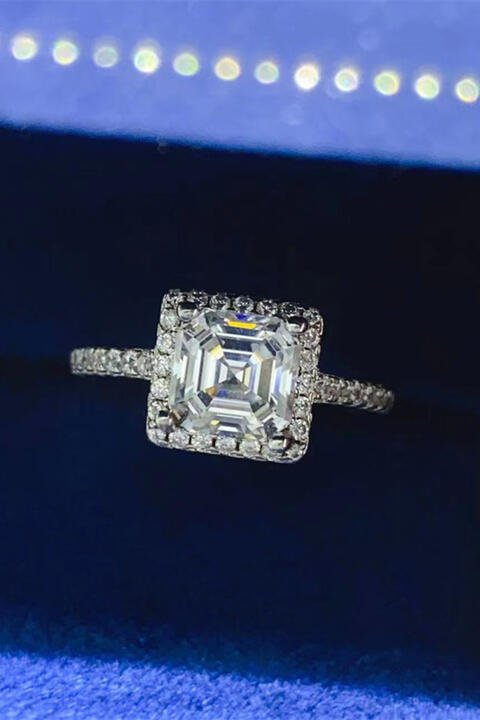 2 Carat Moissanite 925 Sterling Silver Ring - Flyclothing LLC