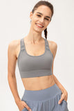 Scoop Neck Long Sports Bra - Flyclothing LLC