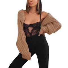 Long Sleeve Knit Bolero - Flyclothing LLC