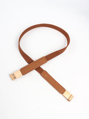 PU Elastic Skinny Belt - Flyclothing LLC