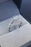 2 Carat Moissanite Crisscross 925 Sterling Silver Ring - Flyclothing LLC