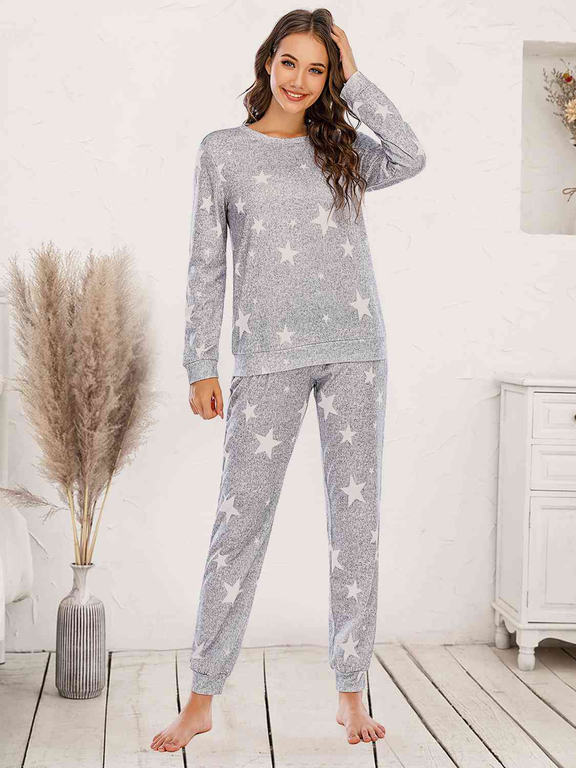 Star Top and Pants Lounge Set - Flyclothing LLC