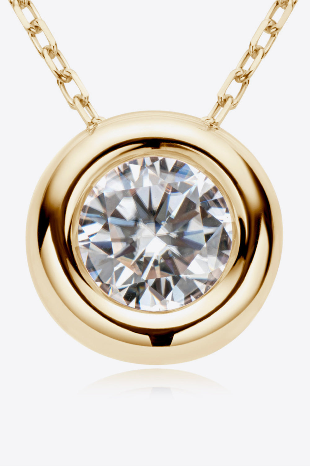 1 Carat Moissanite Pendant 925 Sterling Silver Necklace - Flyclothing LLC