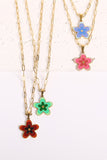 Flower Pendant Stainless Steel Necklace - Flyclothing LLC