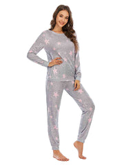 Star Top and Pants Lounge Set - Flyclothing LLC