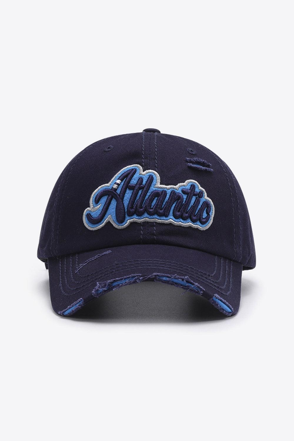 ATLANTIC Graphic Distressed Baseball Cap - Flyclothing LLC