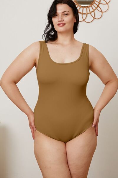 Basic Bae Full Size Square Neck Sleeveless Bodysuit - Flyclothing LLC