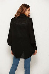 Open Front Batwing Sleeve Cardigan - Flyclothing LLC