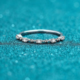 Moissanite 925 Sterling Silver Ring - Flyclothing LLC