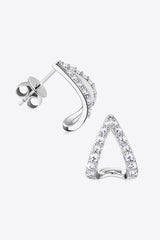 Moissanite Minimalist 925 Sterling Silver Earrings - Flyclothing LLC