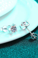 Limitless Love 1 Carat Moissanite Stud Earrings - Flyclothing LLC