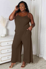 Basic Bae Full Size Spaghetti Strap V-Neck Jumpsuit - Flyclothing LLC